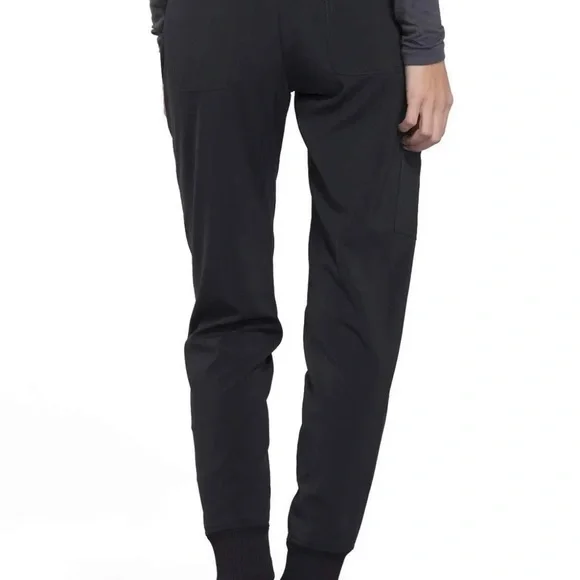 Cherokee Infinity Women's Size XL Black Mid Rise Jogger Scrub Pants NWT - Picture 2 of 10
